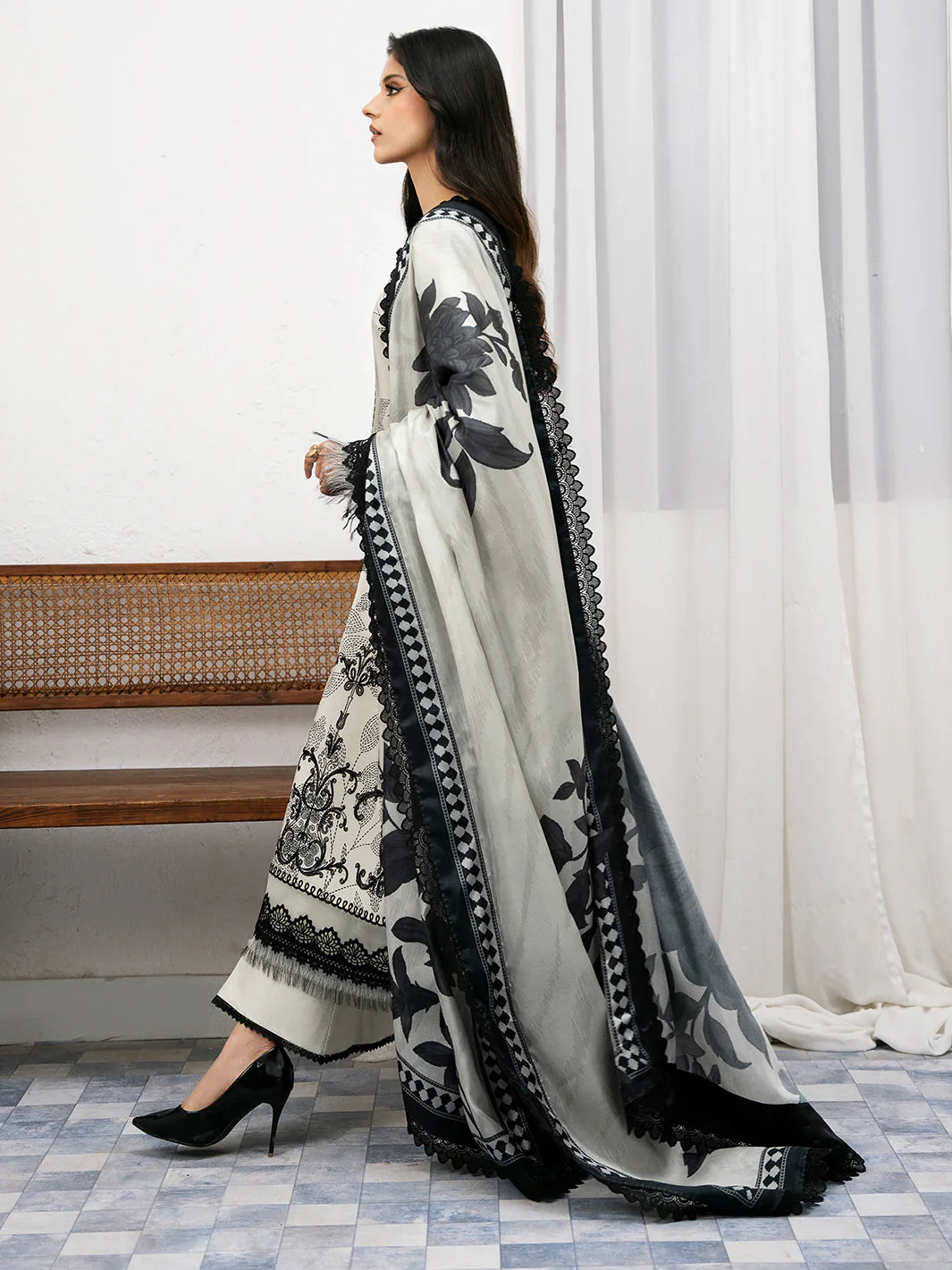 Bin ilyas | Noura Summer Edit | 73-B | 3 PC Lawn - House Of Hania