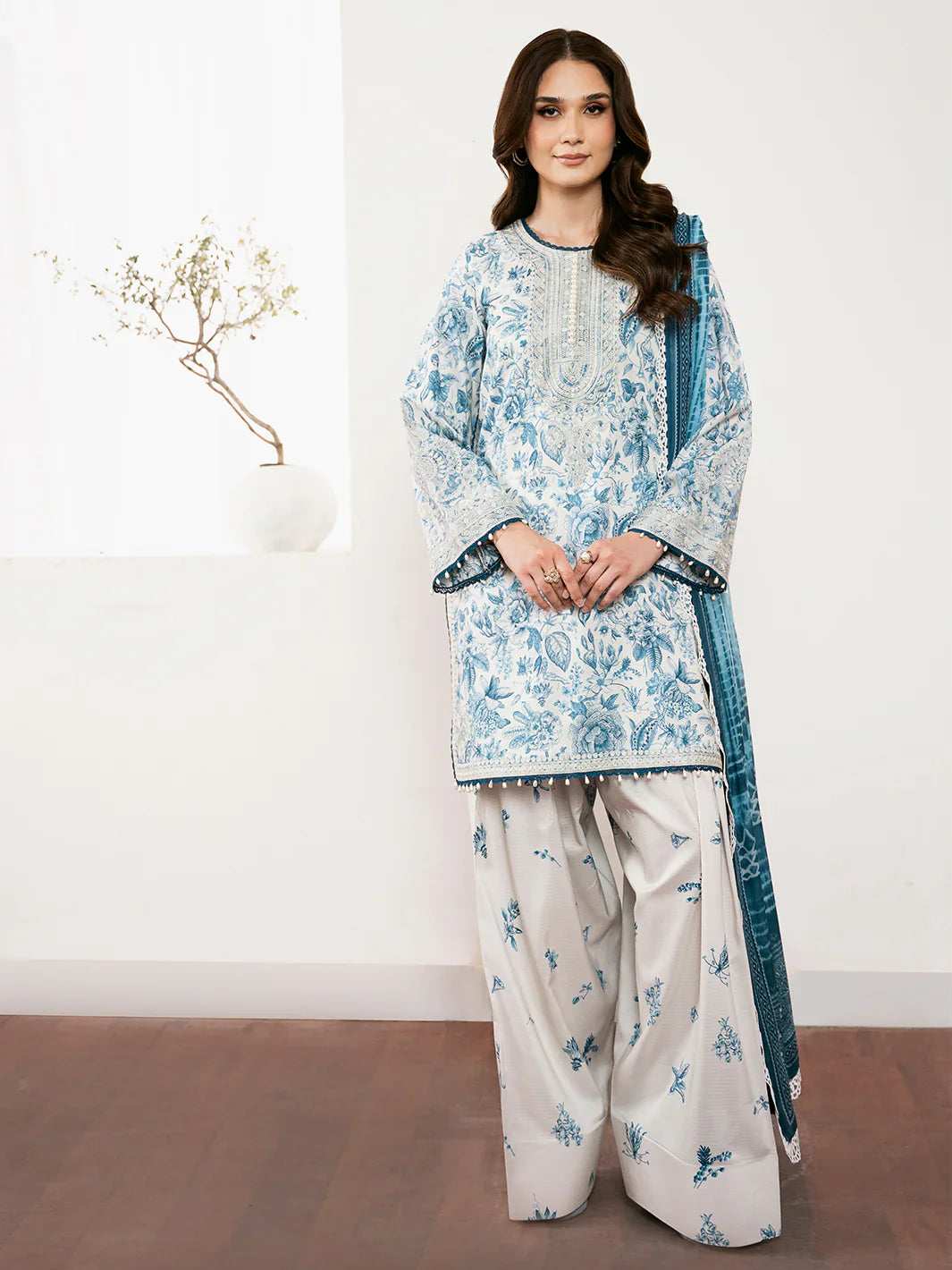 Bin ilyas | Noura Summer Edit | 74-A | 3 PC Lawn - House Of Hania