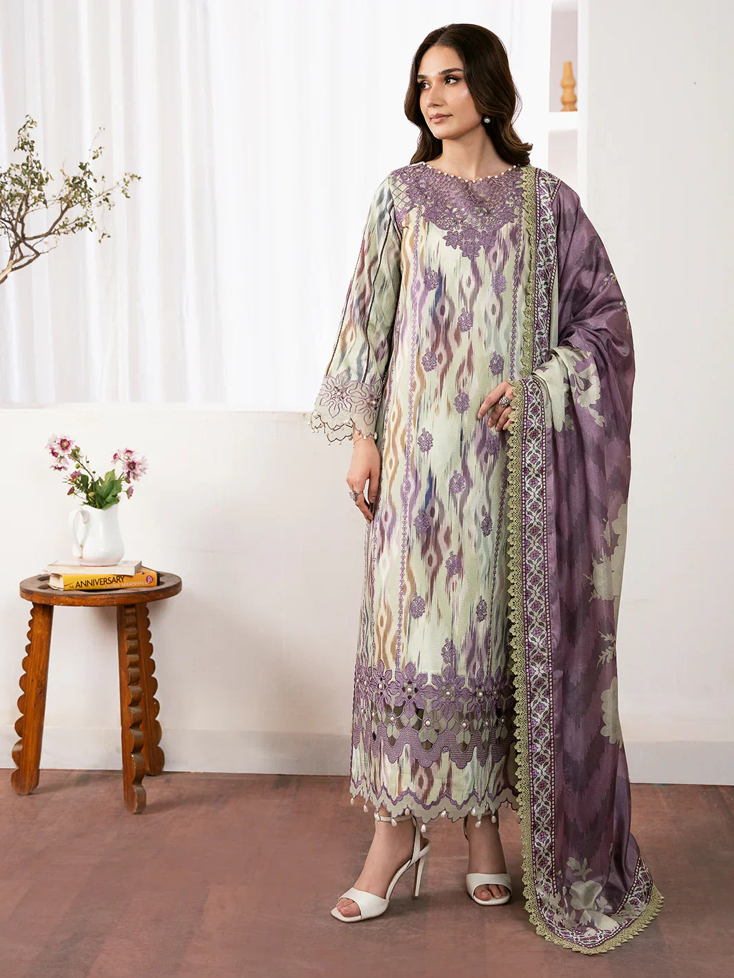 Bin ilyas | Noura Summer Edit | 75-A | 3 PC Lawn - House Of Hania