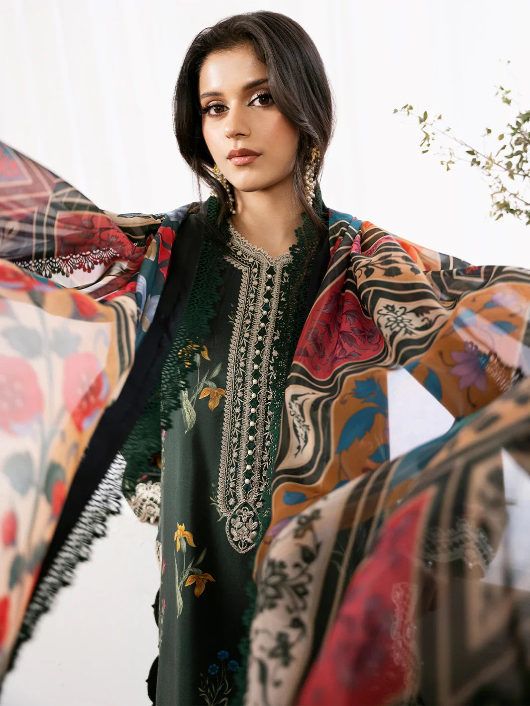 Bin ilyas | Noura Summer Edit | 77-B | 3 PC Lawn - House Of Hania