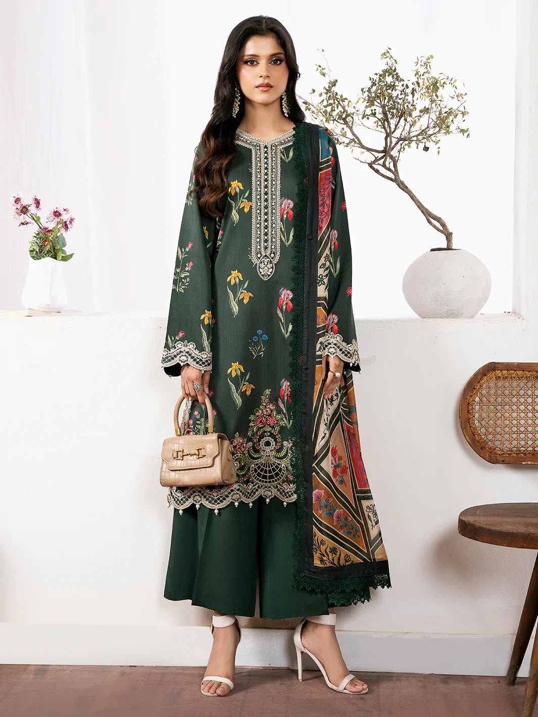 Bin ilyas | Noura Summer Edit | 77-B | 3 PC Lawn - House Of Hania