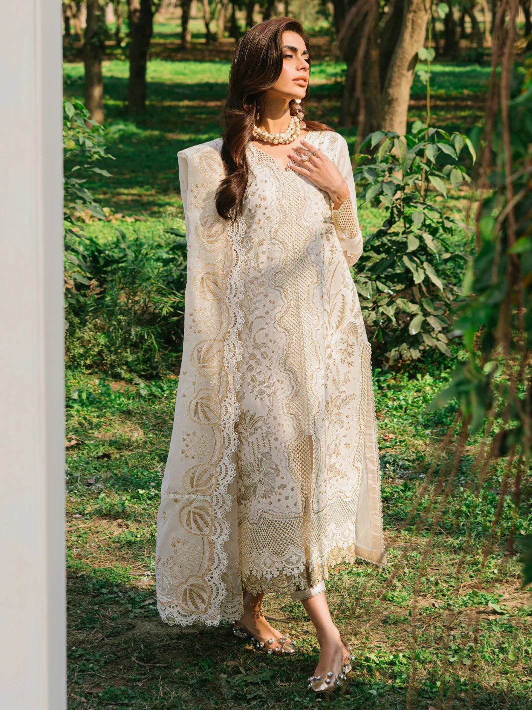 Bin ilyas | Signature Pret 25 | 232 - A | 3 PC Pret - House Of Hania