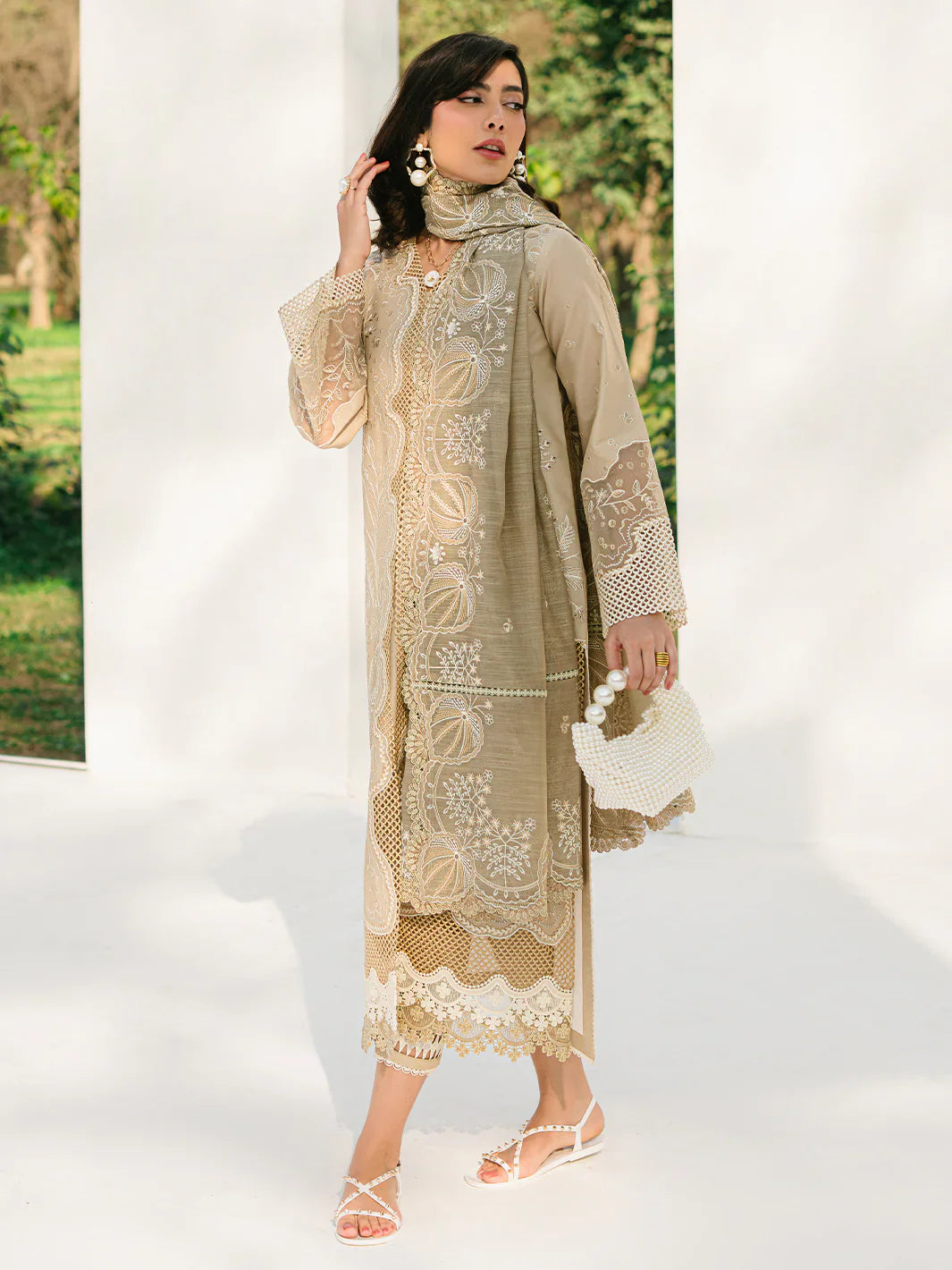 Bin ilyas | Signature Pret 25 | 232 - B | 3 PC Pret - House Of Hania