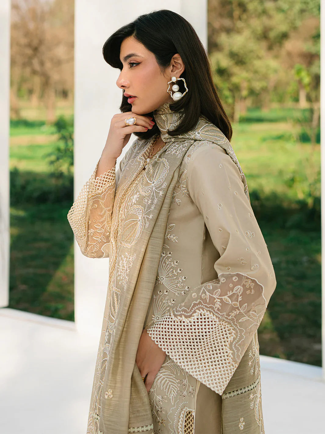 Bin ilyas | Signature Pret 25 | 232 - B | 3 PC Pret - House Of Hania