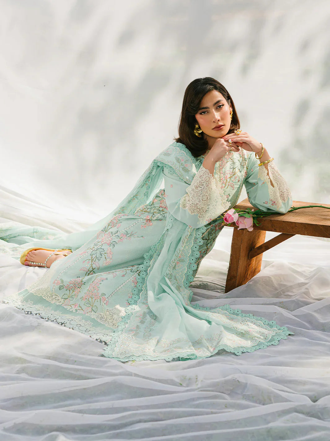 Bin ilyas | Signature Pret 25 | 233 - B | 3 PC Pret - House Of Hania
