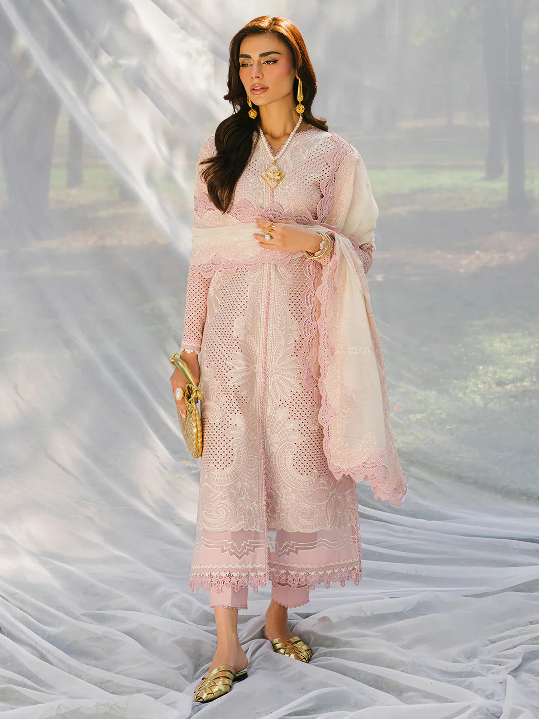 Bin ilyas | Signature Pret 25 | 234 - A | 3 PC Pret - House Of Hania