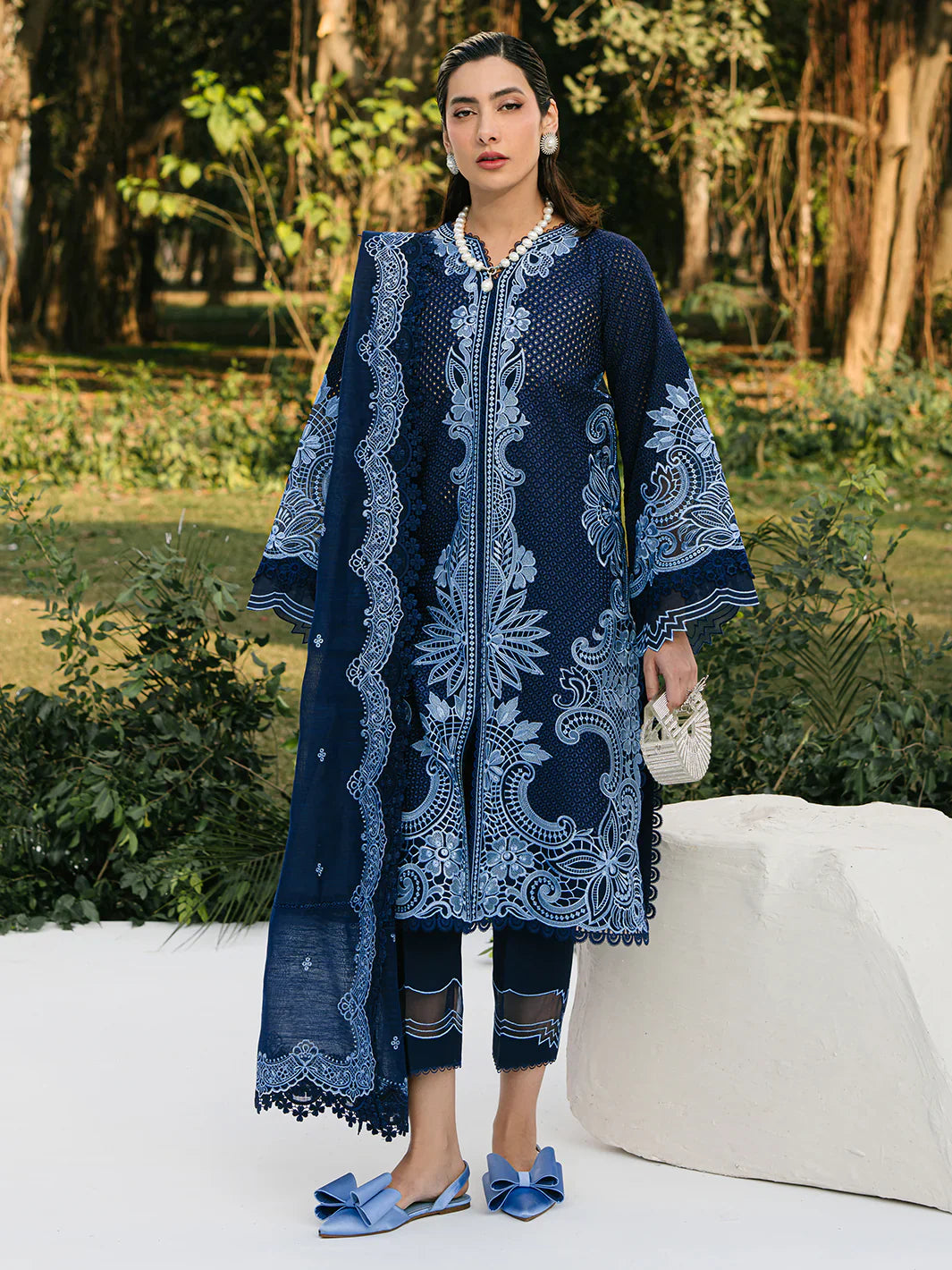 Bin ilyas | Signature Pret 25 | 234 - B | 3 PC Pret - House Of Hania