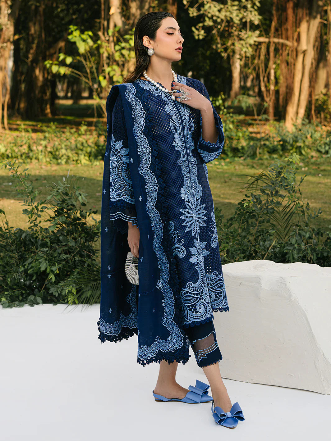 Bin ilyas | Signature Pret 25 | 234 - B | 3 PC Pret - House Of Hania