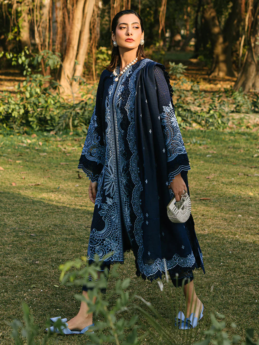 Bin ilyas | Signature Pret 25 | 234 - B | 3 PC Pret - House Of Hania