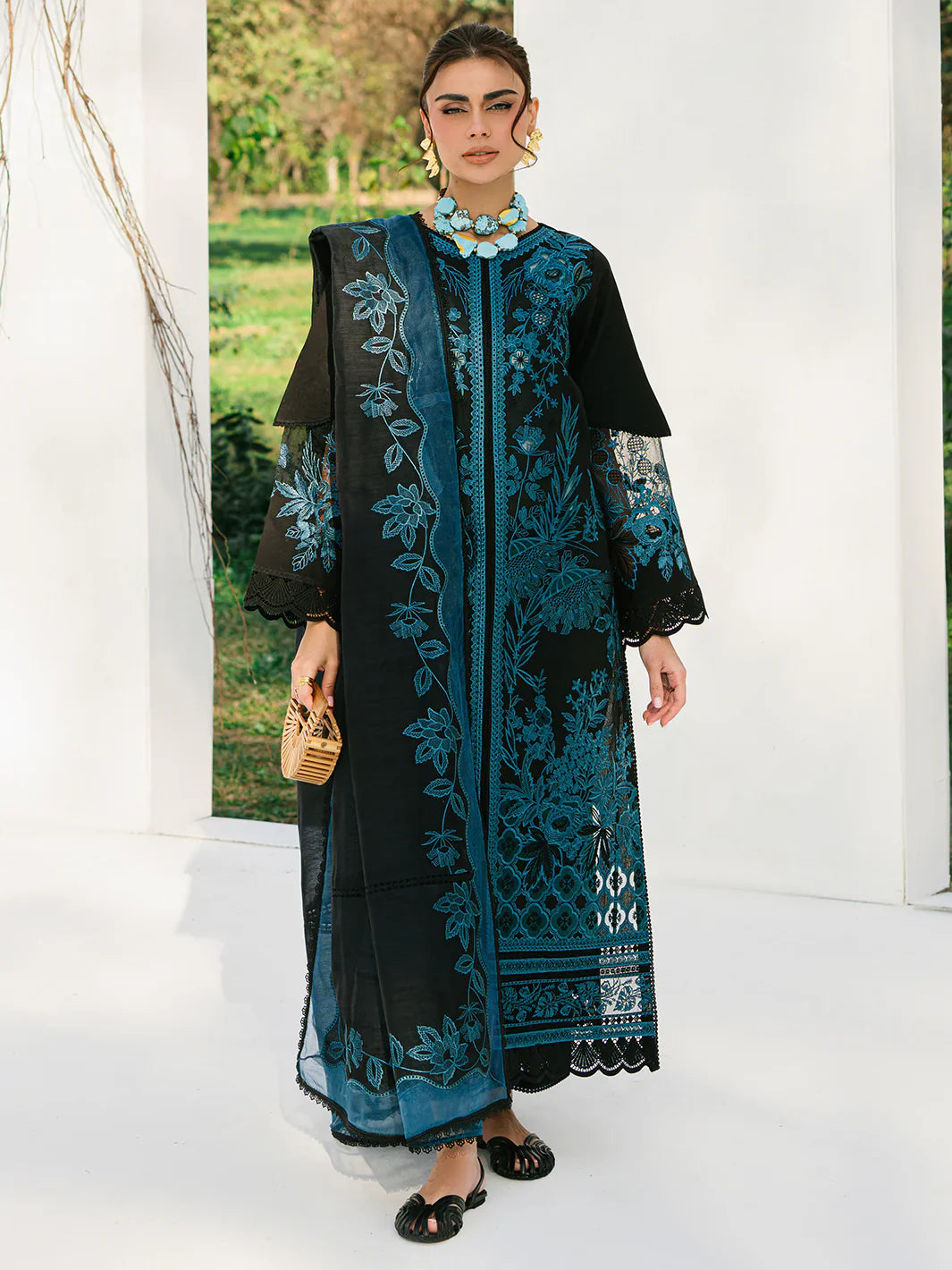 Bin ilyas | Signature Pret 25 | 235 - B | 3 PC Pret - House Of Hania