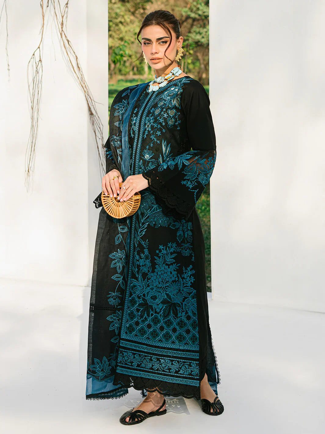 Bin ilyas | Signature Pret 25 | 235 - B | 3 PC Pret - House Of Hania