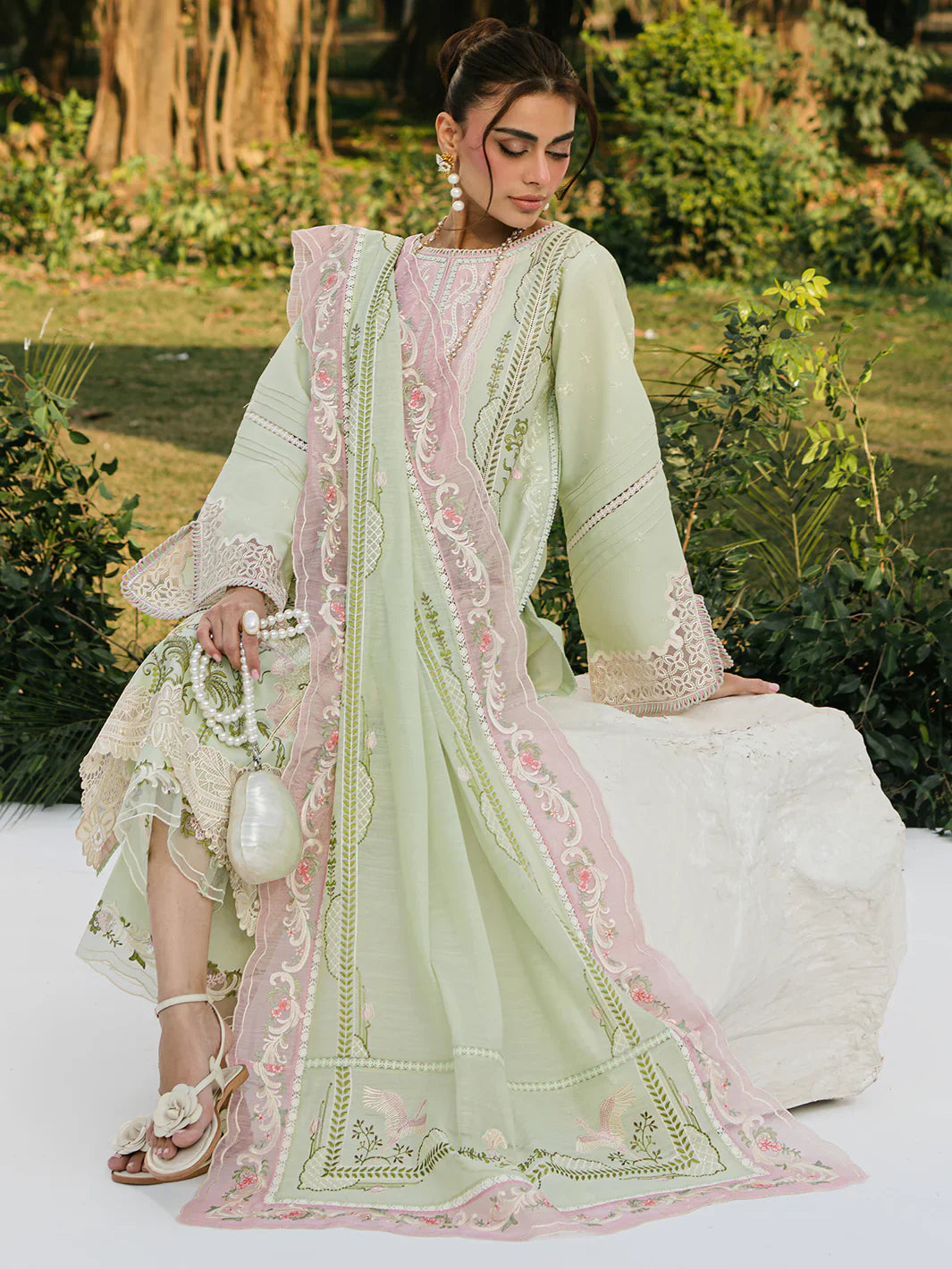 Bin ilyas | Signature Pret 25 | 236 - A | 3 PC Pret - House Of Hania