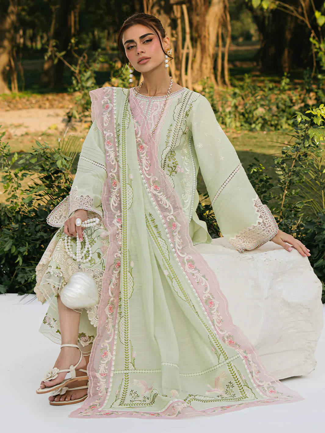 Bin ilyas | Signature Pret 25 | 236 - A | 3 PC Pret - House Of Hania