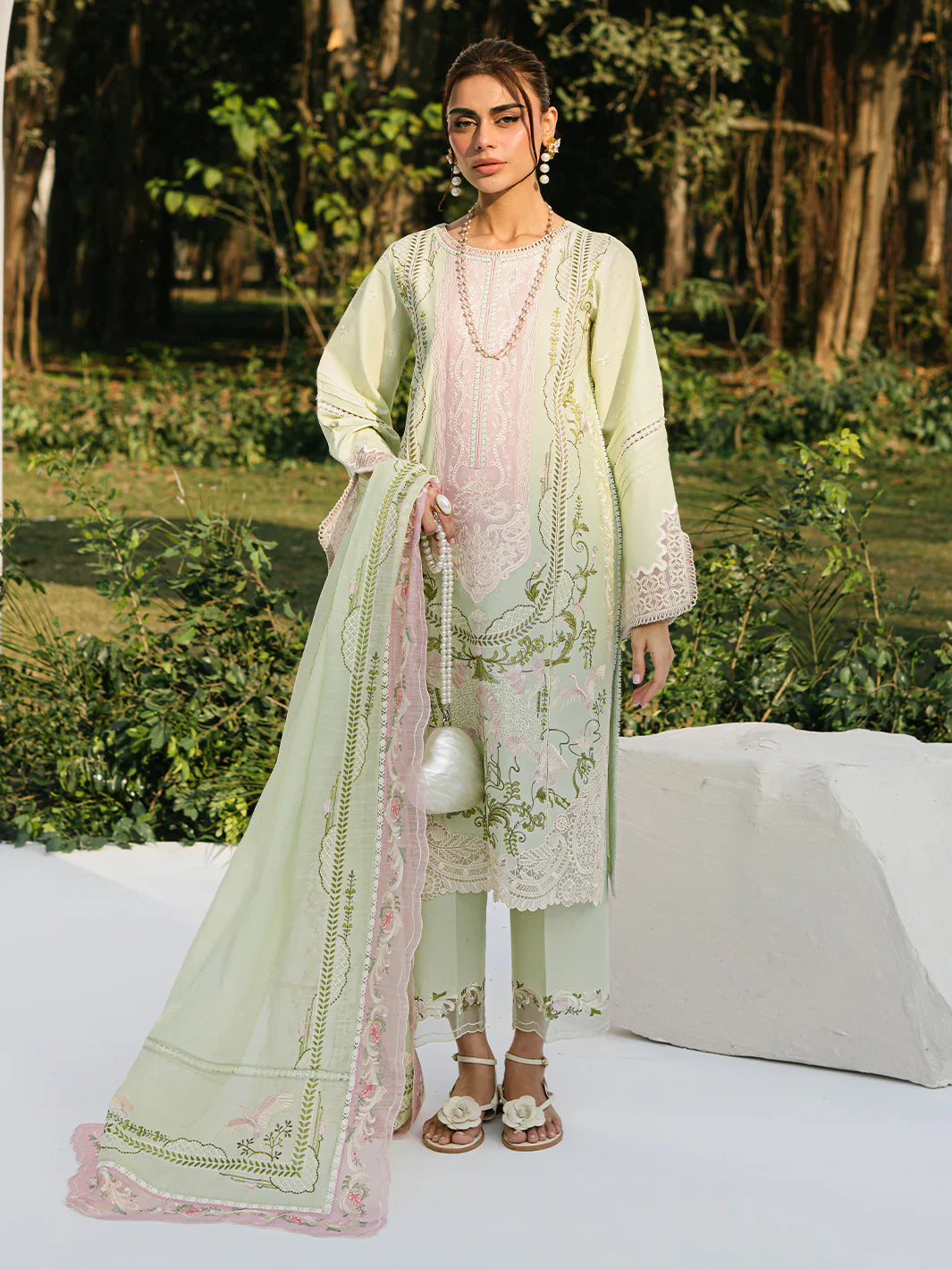 Bin ilyas | Signature Pret 25 | 236 - A | 3 PC Pret - House Of Hania