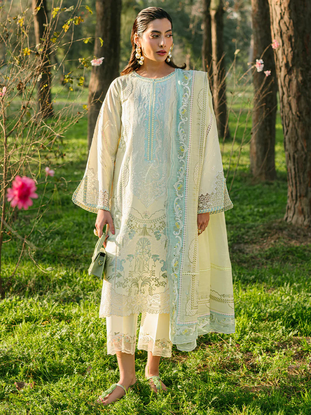 Bin ilyas | Signature Pret 25 | 236 - B | 3 PC Pret - House Of Hania
