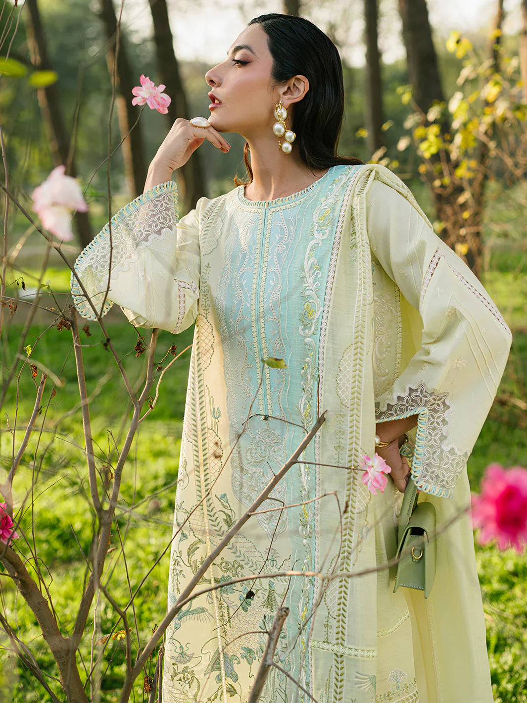 Bin ilyas | Signature Pret 25 | 236 - B | 3 PC Pret - House Of Hania