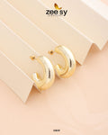 C-Type Stud Earrings - House Of Hania