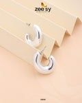 C-Type Stud Earrings - House Of Hania