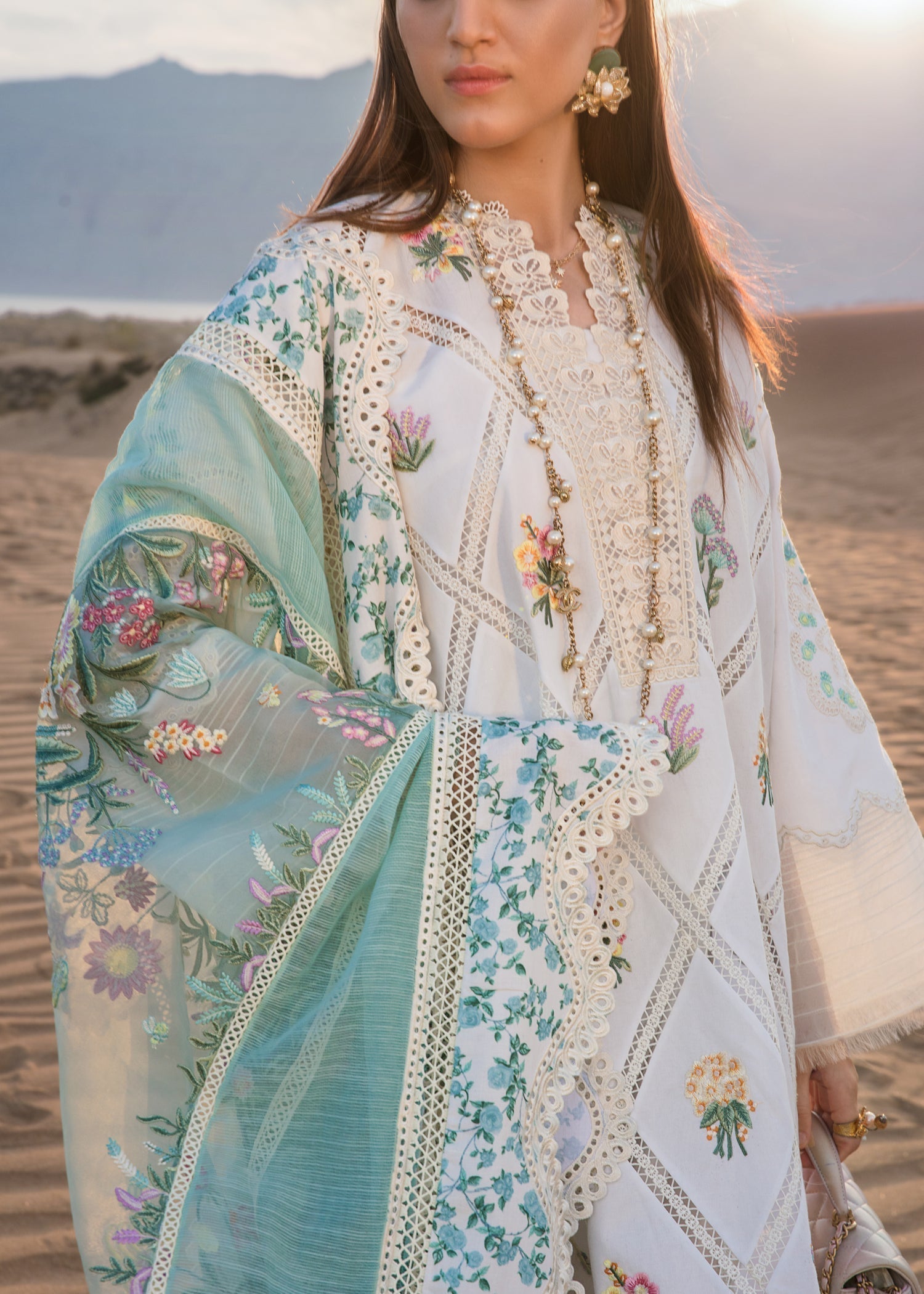 CRIMSON Embroidered Lawn Summer Collection D1-A - House Of Hania