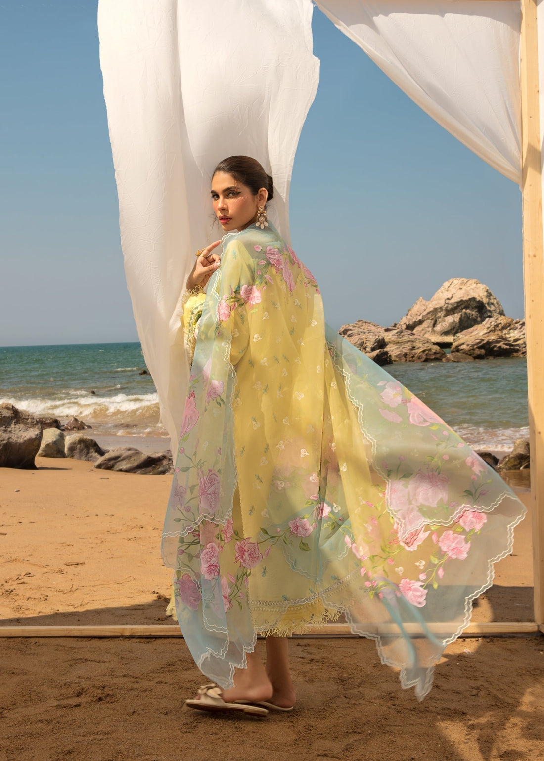 CRIMSON Embroidered Lawn Summer Collection D5-B - House Of Hania