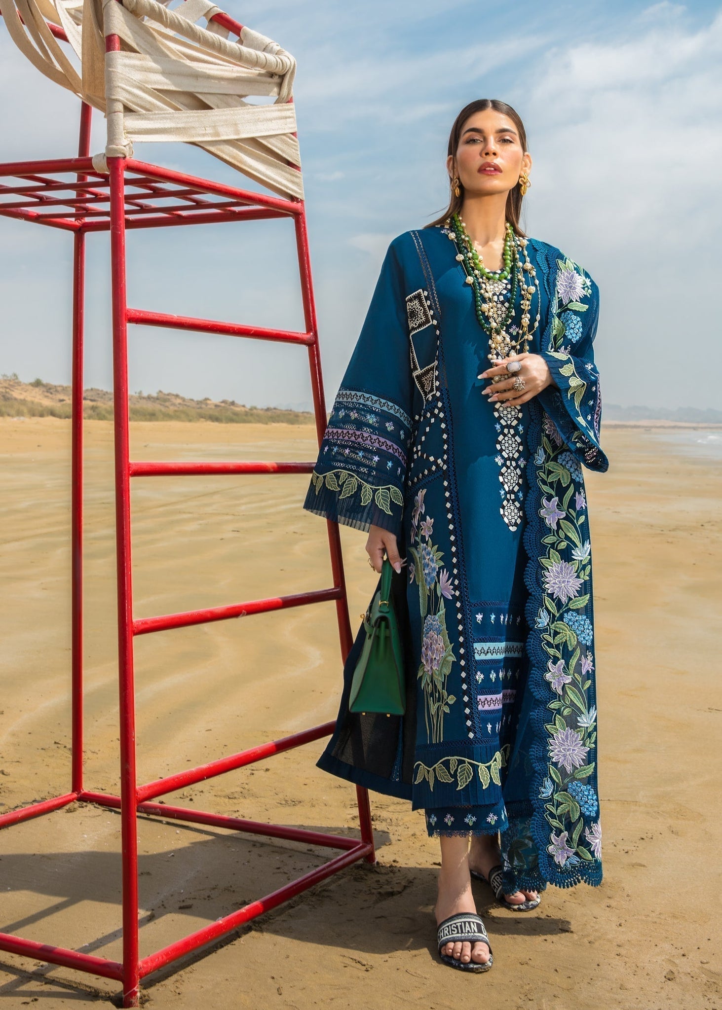 CRIMSON Embroidered Lawn Summer Collection D7-A - House Of Hania