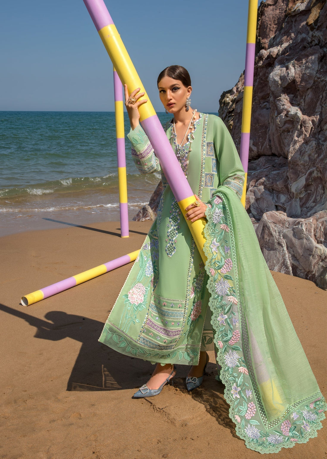 CRIMSON Embroidered Lawn Summer Collection D7-B - House Of Hania
