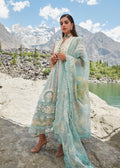 CRIMSON LUXE LAWN Chikkankari Affair - D2 A Stitched - House Of Hania