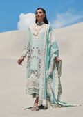 CRIMSON LUXE LAWN Serendipity - D3 B Stitched - House Of Hania