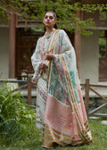 CRIMSON LUXE LAWN Shigar - D5 A Stitched - House Of Hania
