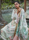 CRIMSON LUXE LAWN Shigar - D5 A Stitched - House Of Hania