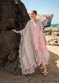 CRIMSON LUXURY LAWN SUMMER POSETTES - D2 A - House Of Hania