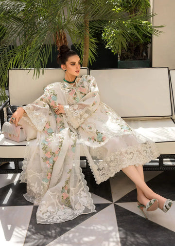 CRIMSON Luxury Lawn -EID PRET – 01 – Monsoon Blooms - House Of Hania