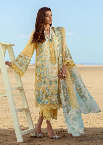 CRIMSON Luxury Lawn -Serendipity – 5A – Amber - House Of Hania