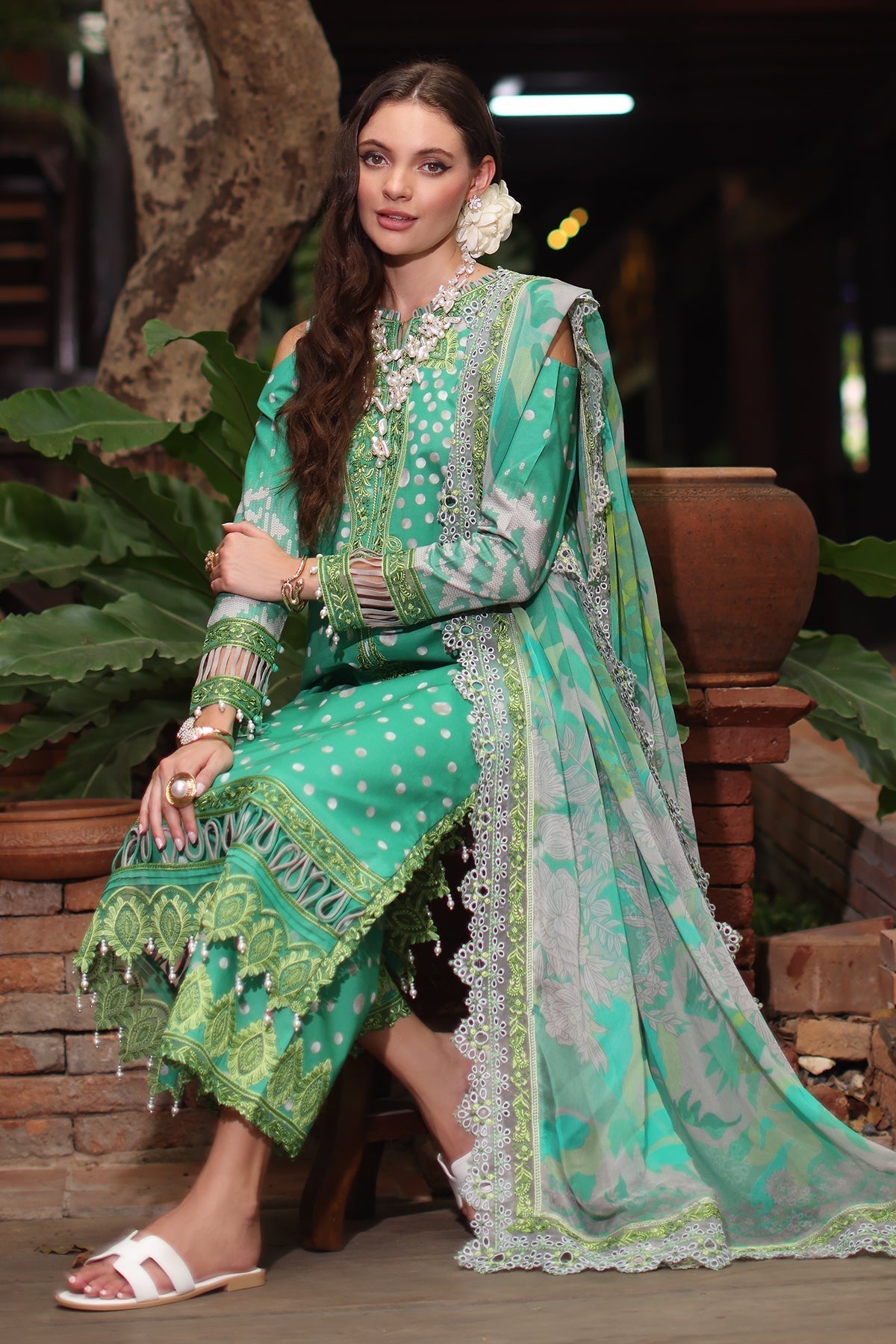 Charizma | Aniq Lawn |  AN5-13 - House Of Hania