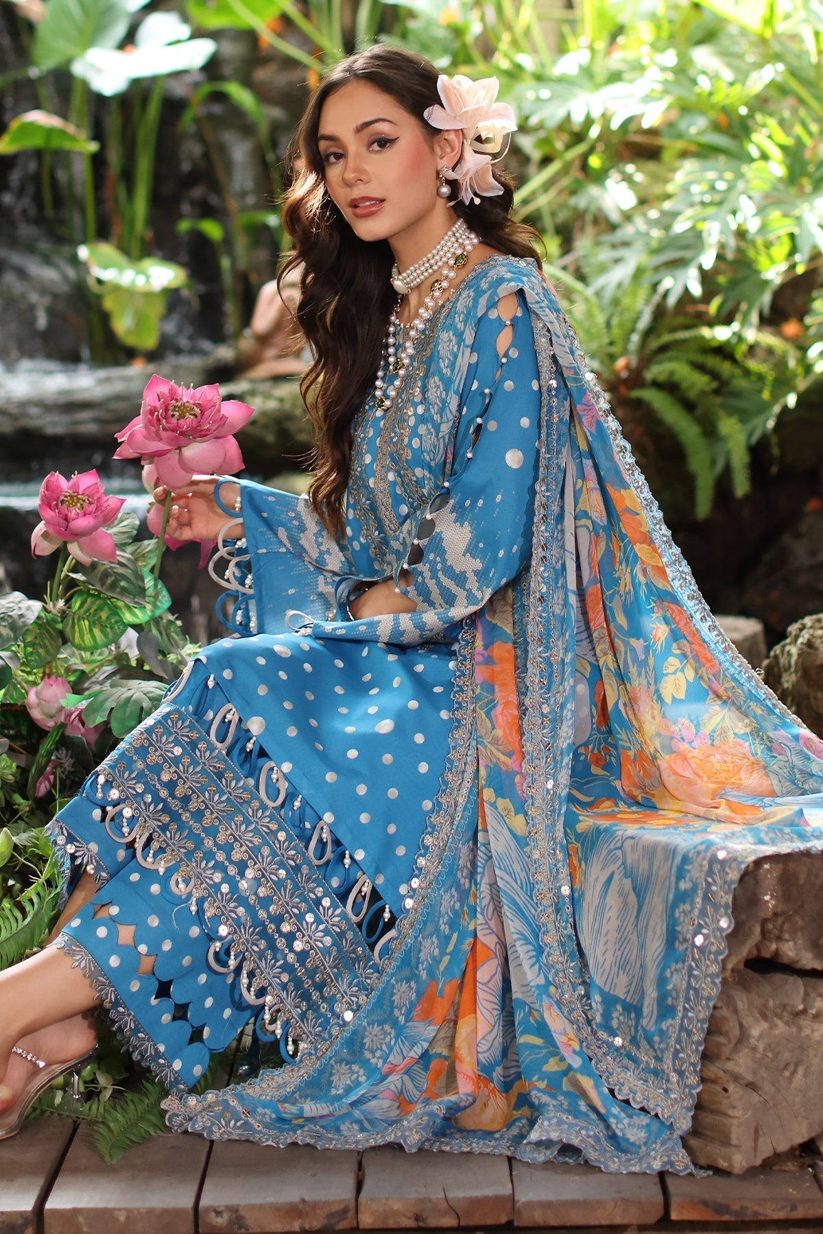 Charizma | Aniq Lawn |  AN5-15 - House Of Hania
