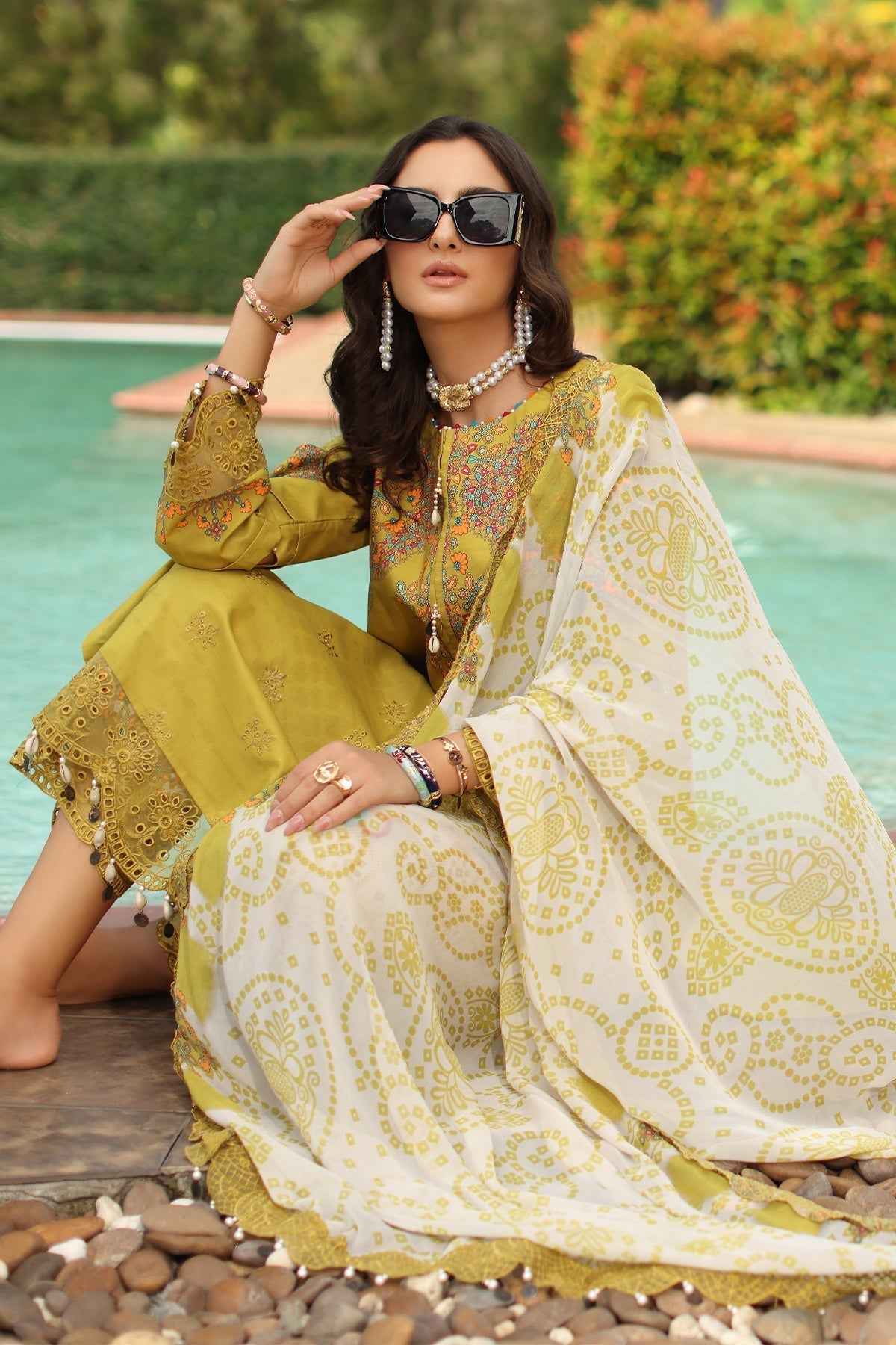 Charizma | Aniq Lawn | AN6-01 - House Of Hania