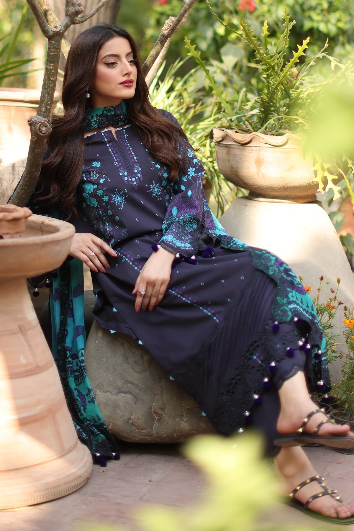 Charizma | Combination Lawn | CC6-001 - House Of Hania