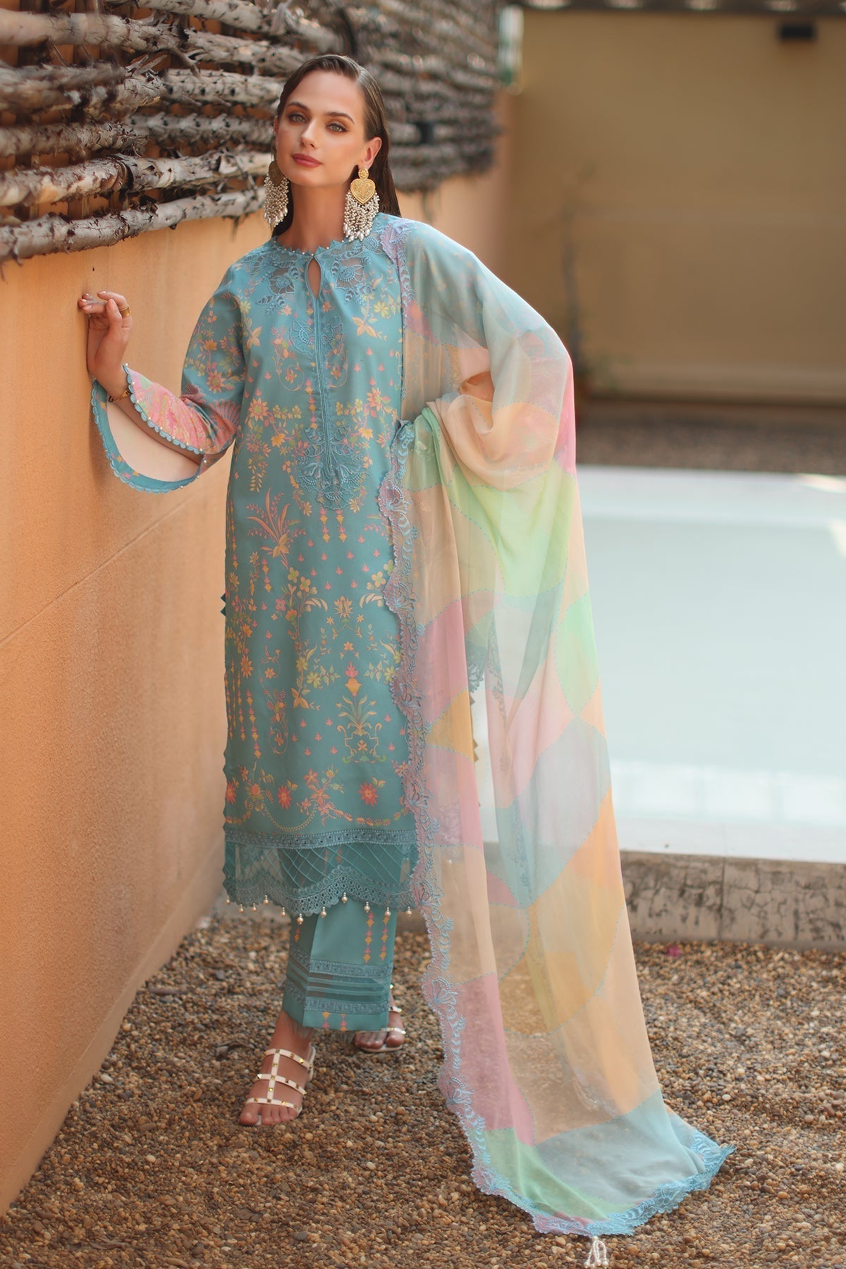 Charizma | Combination Lawn | CC6-003 - House Of Hania