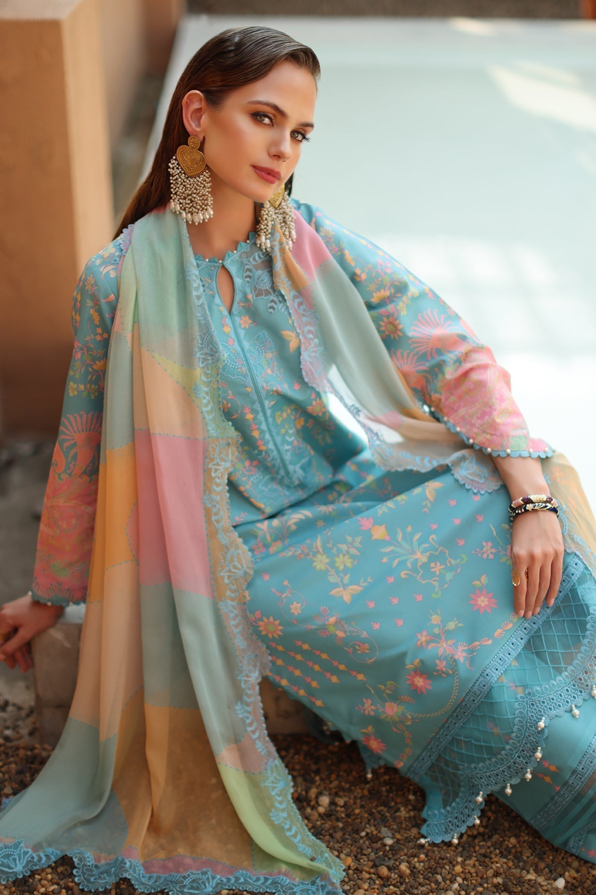 Charizma | Combination Lawn | CC6-003 - House Of Hania