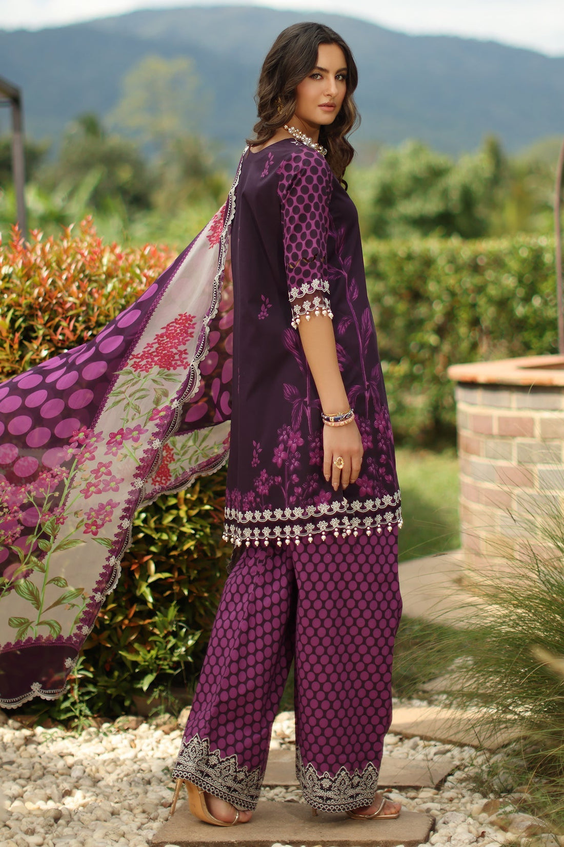 Charizma | Combination Lawn | CC6-005 - House Of Hania