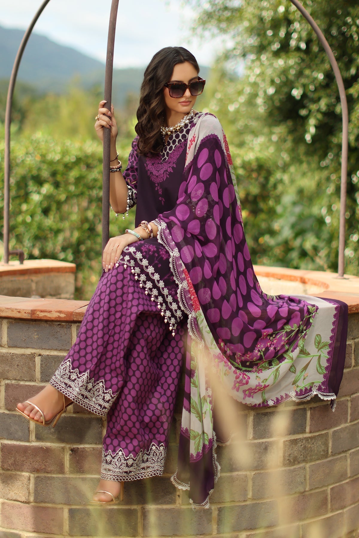 Charizma | Combination Lawn | CC6-005 - House Of Hania
