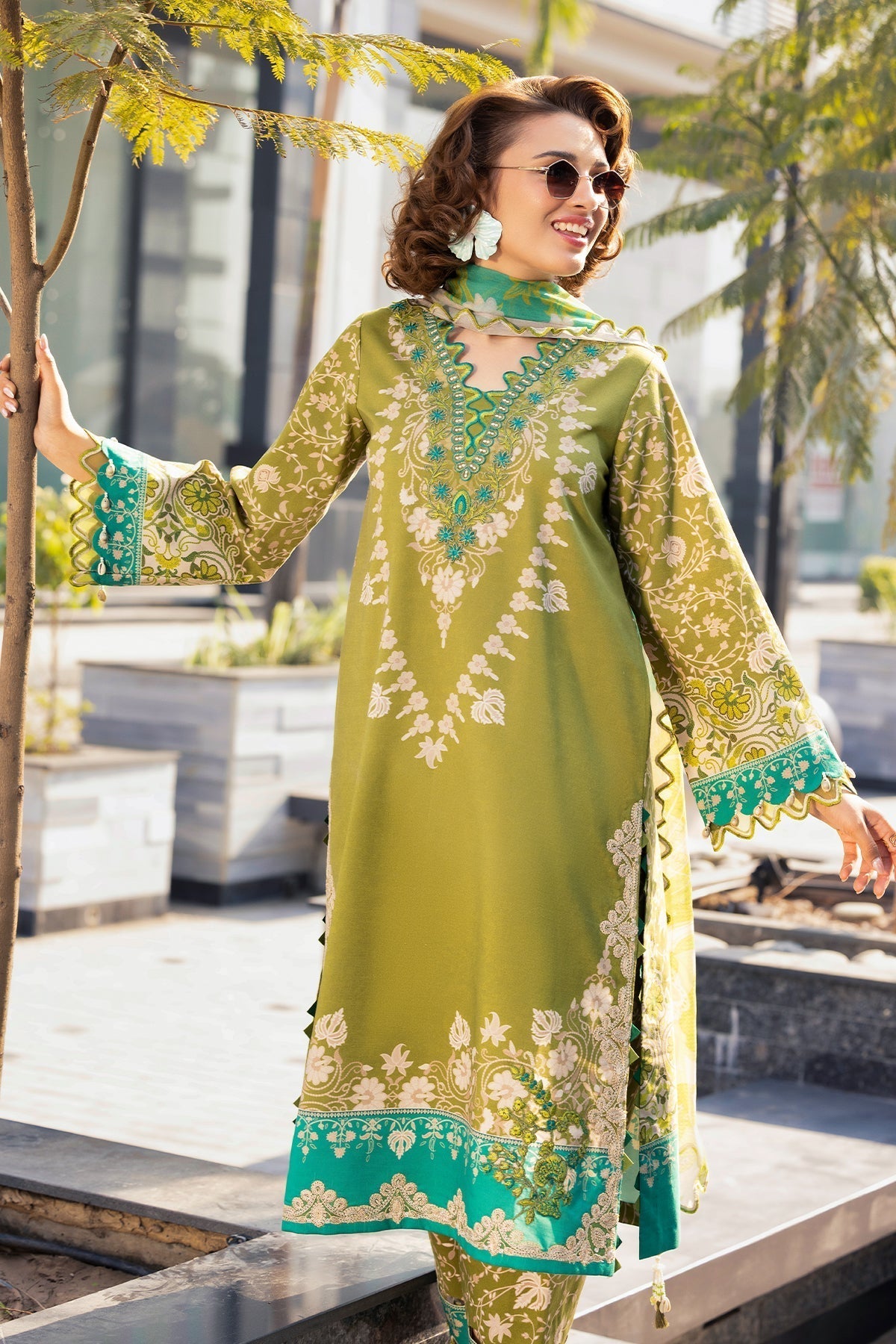 Charizma | Combination Lawn | CC6-007 - House Of Hania