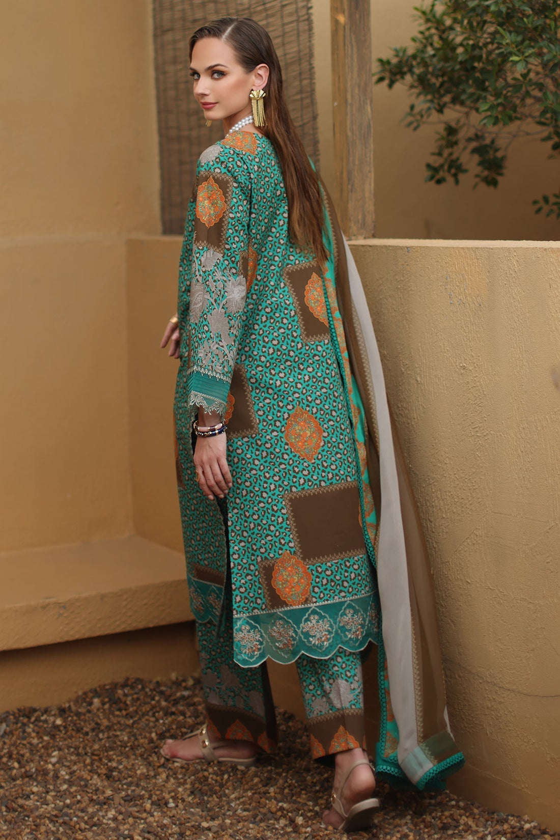 Charizma | Combination Lawn | CC6-009 - House Of Hania