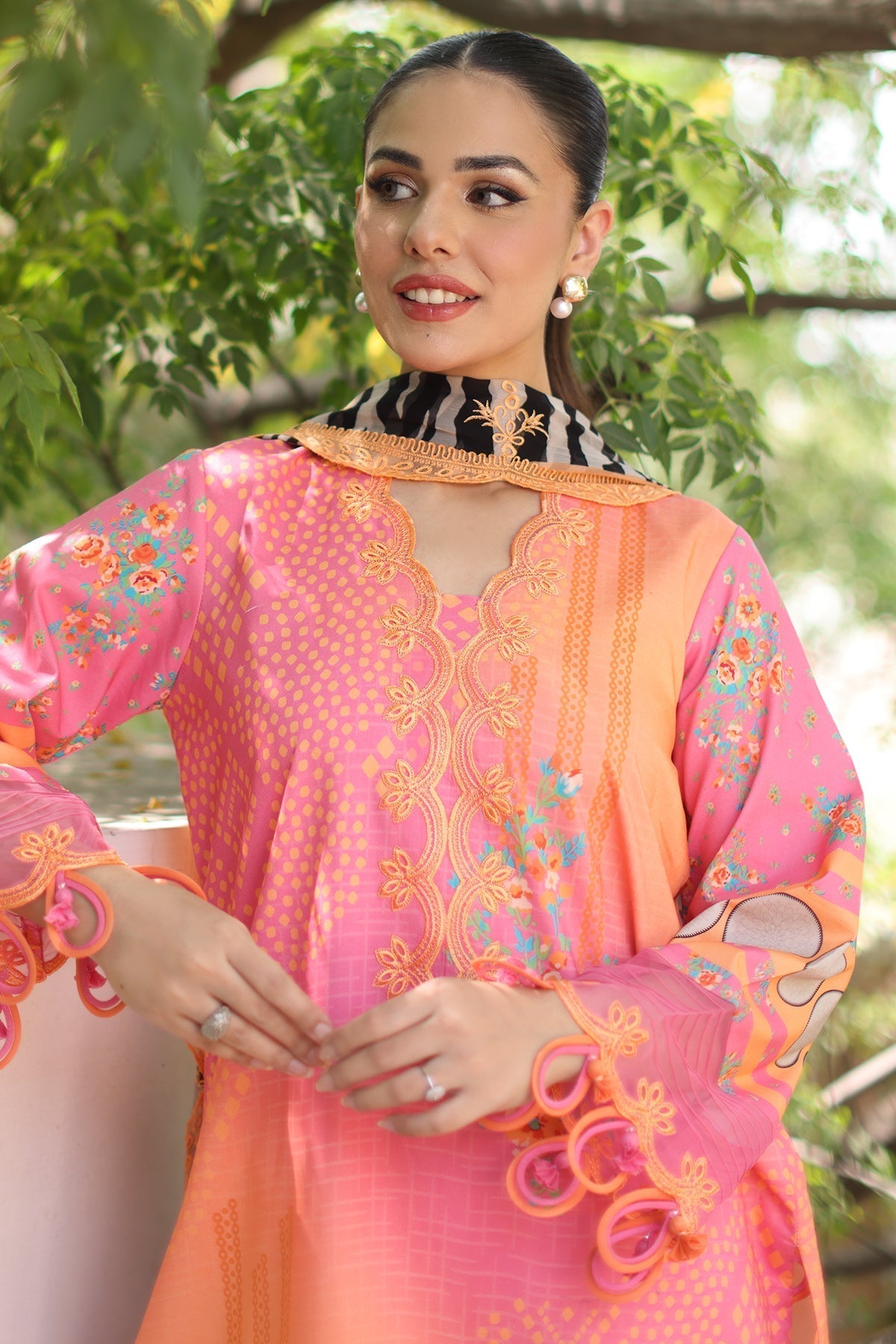 Charizma | Combination Lawn | CC6-010 - House Of Hania