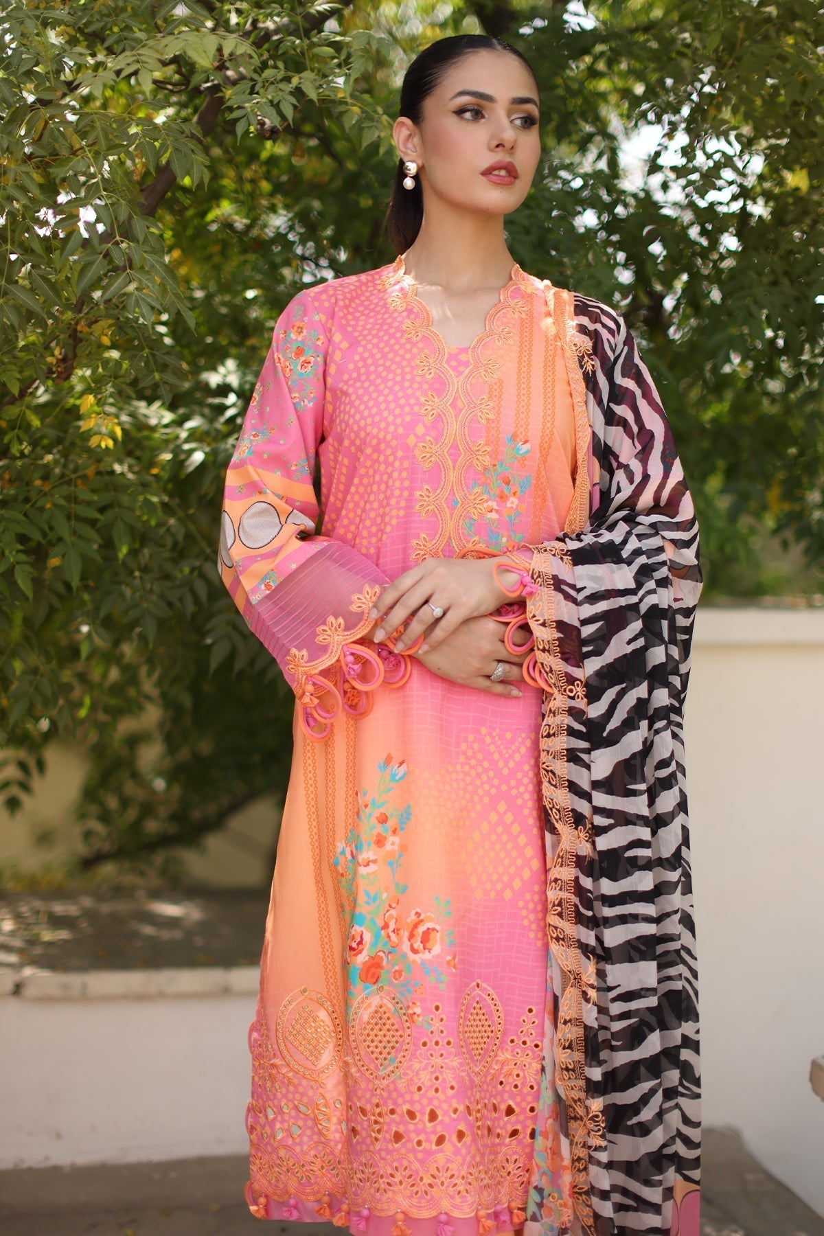 Charizma | Combination Lawn | CC6-010 - House Of Hania