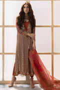 Charizma | DASTAN E JASHAN | 3-Pc Premium Luxury Handwork Chiffon with Premium Embroidered Dupatta DJR6-04 - House Of Hania