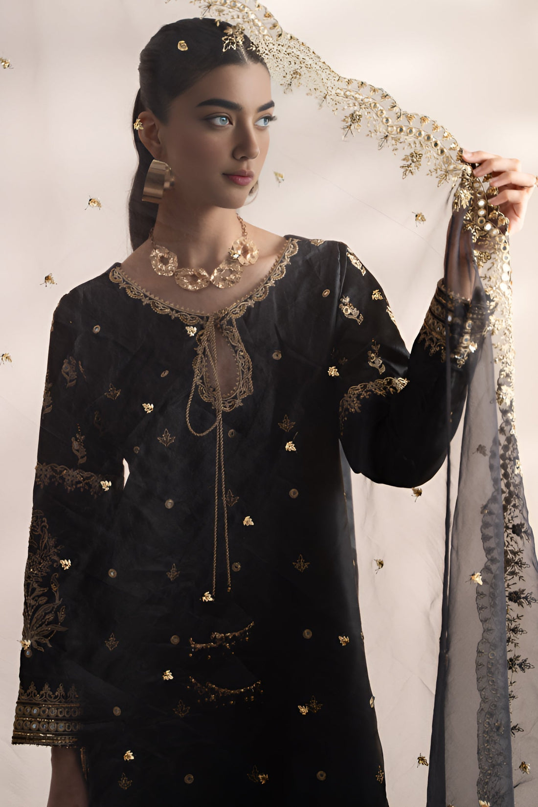 Charizma | Festive Pret | STM23-02 Black - House Of Hania