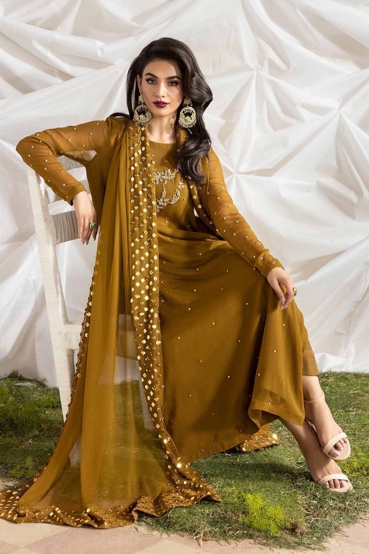 Charizma | Fumee Luxury Chiffon | CMA-5-046A - House Of Hania