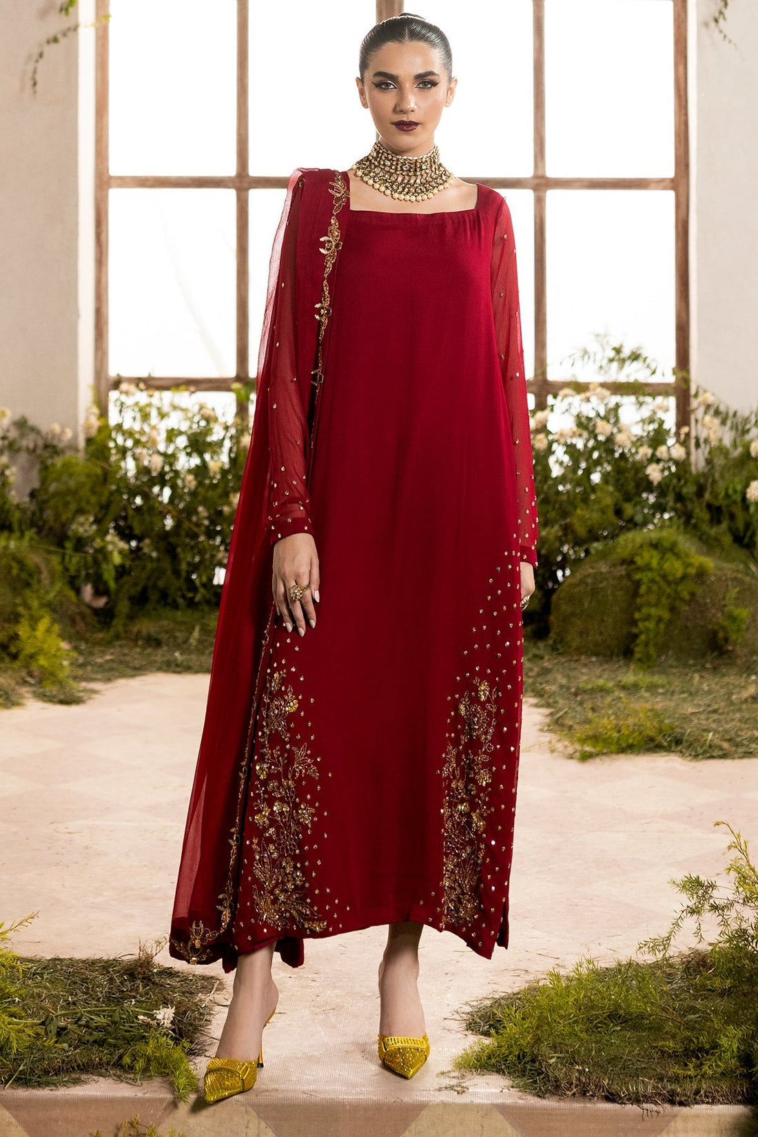 Charizma | Fumee Luxury Chiffon | CMA-5-047A - House Of Hania