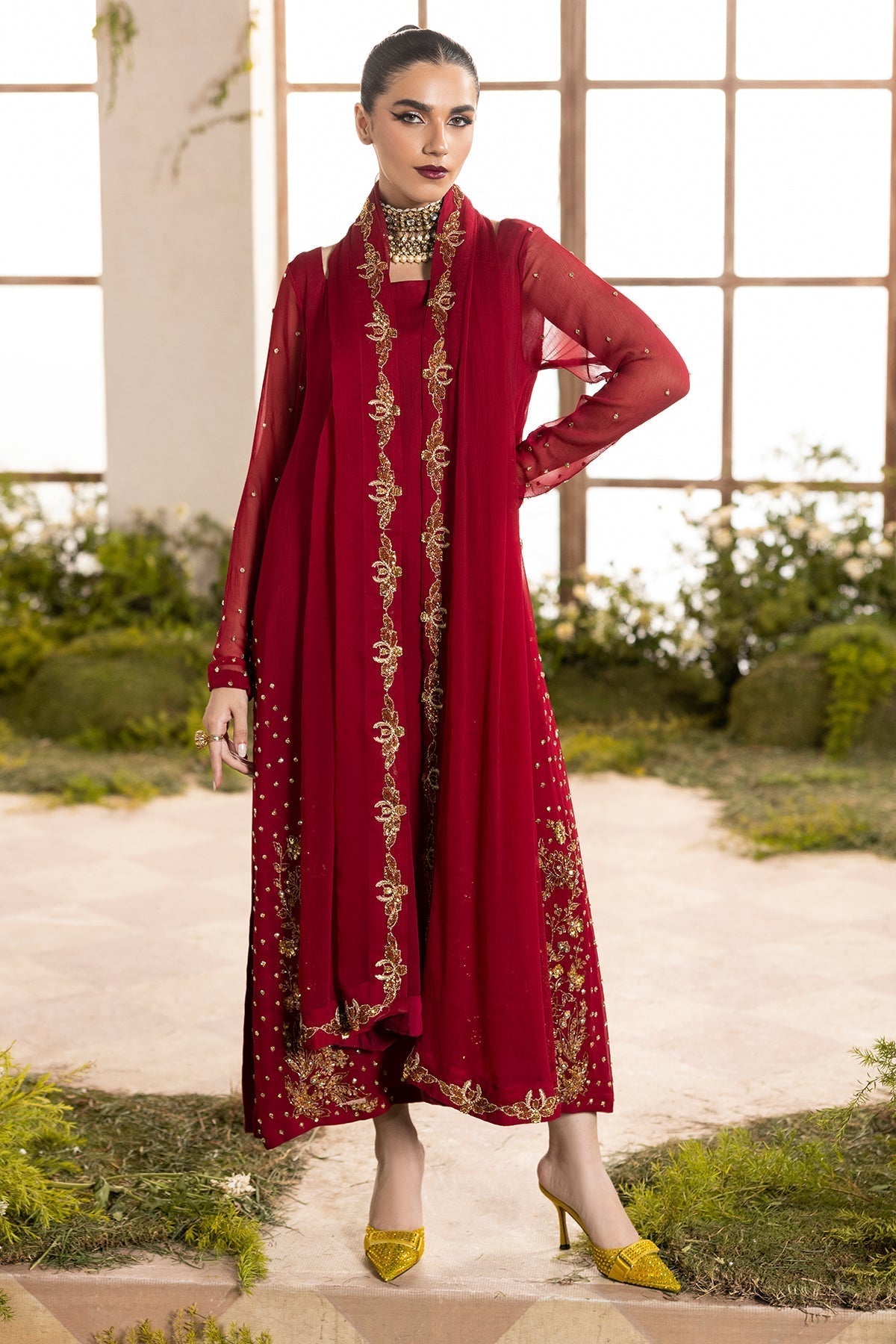 Charizma | Fumee Luxury Chiffon | CMA-5-047A - House Of Hania